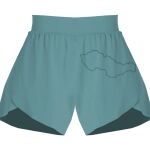 Ladies Flowy Overlay Shorts Thumbnail