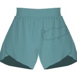 Ladies Flowy Overlay Shorts Thumbnail