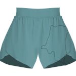 Ladies Flowy Overlay Shorts Thumbnail