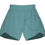 Ladies Flowy Overlay Shorts Thumbnail