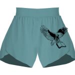 Ladies Flowy Overlay Shorts Thumbnail