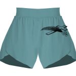 Ladies Flowy Overlay Shorts Thumbnail