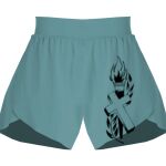 Ladies Flowy Overlay Shorts Thumbnail
