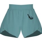 Ladies Flowy Overlay Shorts Thumbnail