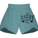Ladies Flowy Overlay Shorts Thumbnail