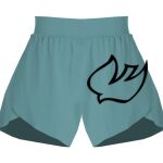 Ladies Flowy Overlay Shorts Thumbnail