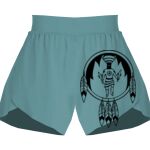 Ladies Flowy Overlay Shorts Thumbnail