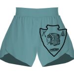 Ladies Flowy Overlay Shorts Thumbnail