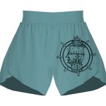 Ladies Flowy Overlay Shorts Thumbnail