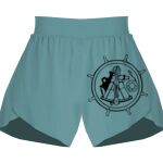 Ladies Flowy Overlay Shorts Thumbnail