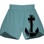 Ladies Flowy Overlay Shorts Thumbnail
