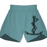 Ladies Flowy Overlay Shorts Thumbnail