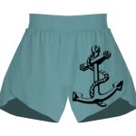 Ladies Flowy Overlay Shorts Thumbnail