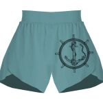 Ladies Flowy Overlay Shorts Thumbnail