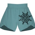Ladies Flowy Overlay Shorts Thumbnail