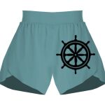 Ladies Flowy Overlay Shorts Thumbnail