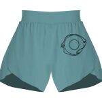 Ladies Flowy Overlay Shorts Thumbnail