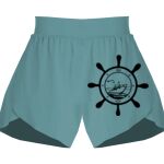 Ladies Flowy Overlay Shorts Thumbnail