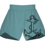 Ladies Flowy Overlay Shorts Thumbnail