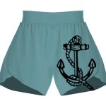 Ladies Flowy Overlay Shorts Thumbnail