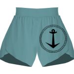 Ladies Flowy Overlay Shorts Thumbnail