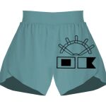 Ladies Flowy Overlay Shorts Thumbnail