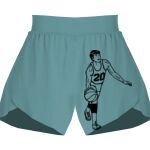 Ladies Flowy Overlay Shorts Thumbnail