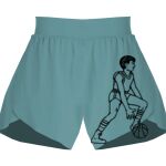 Ladies Flowy Overlay Shorts Thumbnail