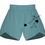 Ladies Flowy Overlay Shorts Thumbnail