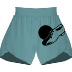Ladies Flowy Overlay Shorts Thumbnail