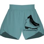 Ladies Flowy Overlay Shorts Thumbnail