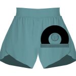 Ladies Flowy Overlay Shorts Thumbnail