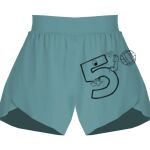 Ladies Flowy Overlay Shorts Thumbnail
