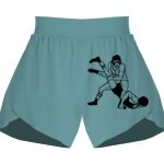 Ladies Flowy Overlay Shorts Thumbnail