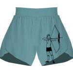 Ladies Flowy Overlay Shorts Thumbnail
