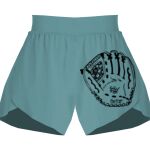 Ladies Flowy Overlay Shorts Thumbnail
