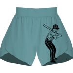 Ladies Flowy Overlay Shorts Thumbnail