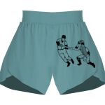 Ladies Flowy Overlay Shorts Thumbnail