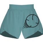 Ladies Flowy Overlay Shorts Thumbnail