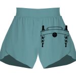 Ladies Flowy Overlay Shorts Thumbnail