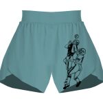 Ladies Flowy Overlay Shorts Thumbnail