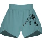 Ladies Flowy Overlay Shorts Thumbnail