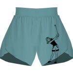 Ladies Flowy Overlay Shorts Thumbnail