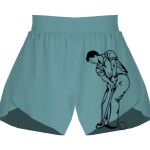 Ladies Flowy Overlay Shorts Thumbnail