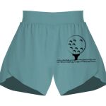 Ladies Flowy Overlay Shorts Thumbnail