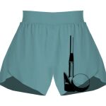 Ladies Flowy Overlay Shorts Thumbnail