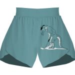 Ladies Flowy Overlay Shorts Thumbnail