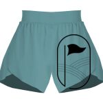 Ladies Flowy Overlay Shorts Thumbnail