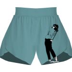 Ladies Flowy Overlay Shorts Thumbnail