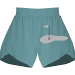 Ladies Flowy Overlay Shorts Thumbnail